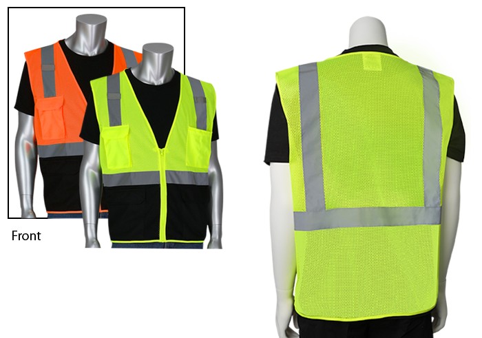 Picture of Five Pocket Black Bottom Front Value Mesh Vest