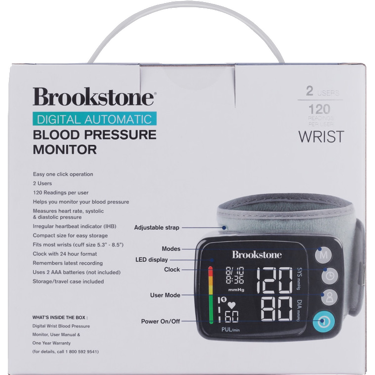 Picture of Brookstone Digital Blood Pressure Monitor