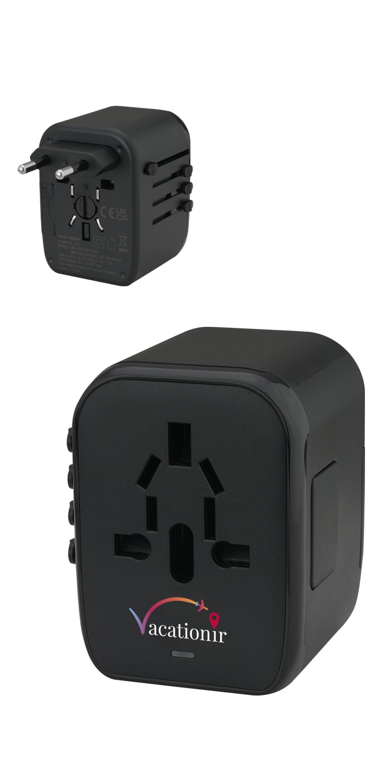 Picture of Universal Travel 2 USB / 2 Type-C Adapter