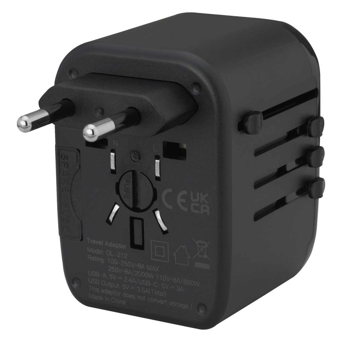Picture of Universal Travel 2 USB / 2 Type-C Adapter