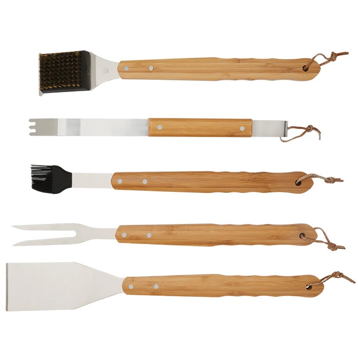 Picture of 5 Piece Bamboo BBQ Set