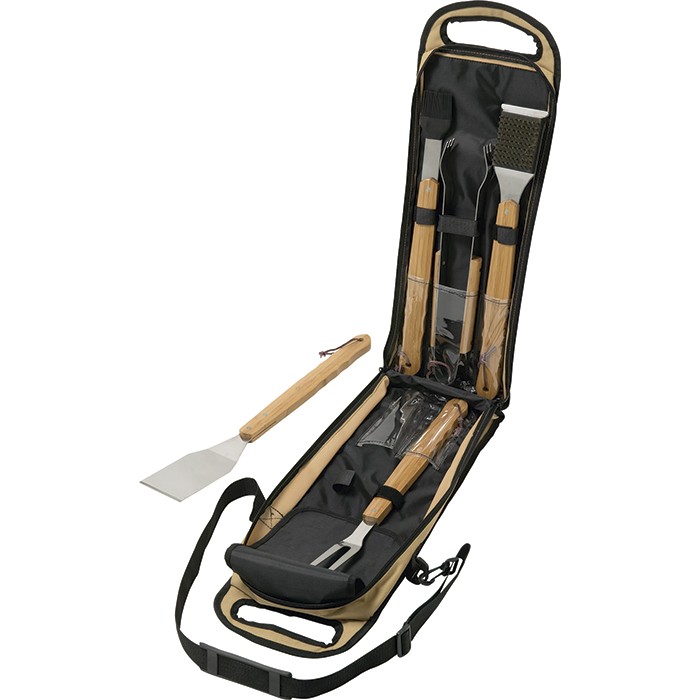 Picture of 5 Piece Bamboo BBQ Set