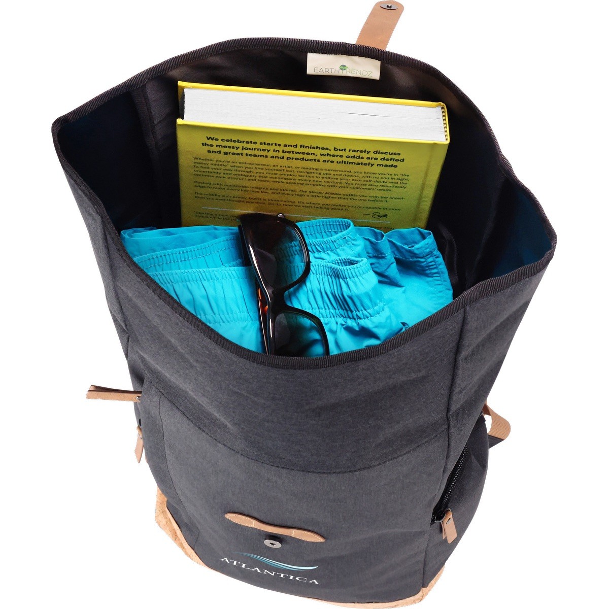 Picture of EarthTrendz rPET Rolltop Backpack