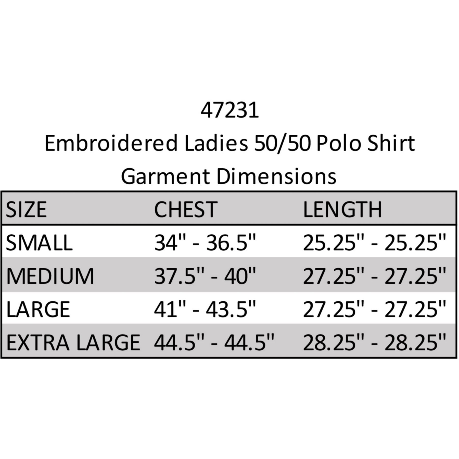 Picture of Embroidered Ladies 50/50 Polo Shirt