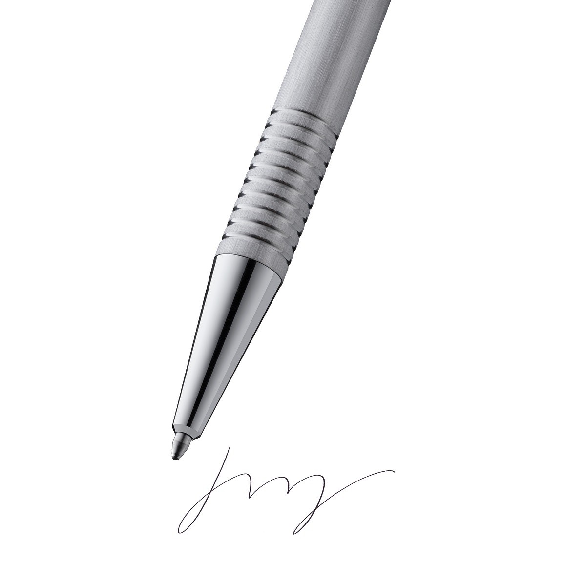 Picture of LAMY Logo Brushed Stainless Steel Ballpoint Pen