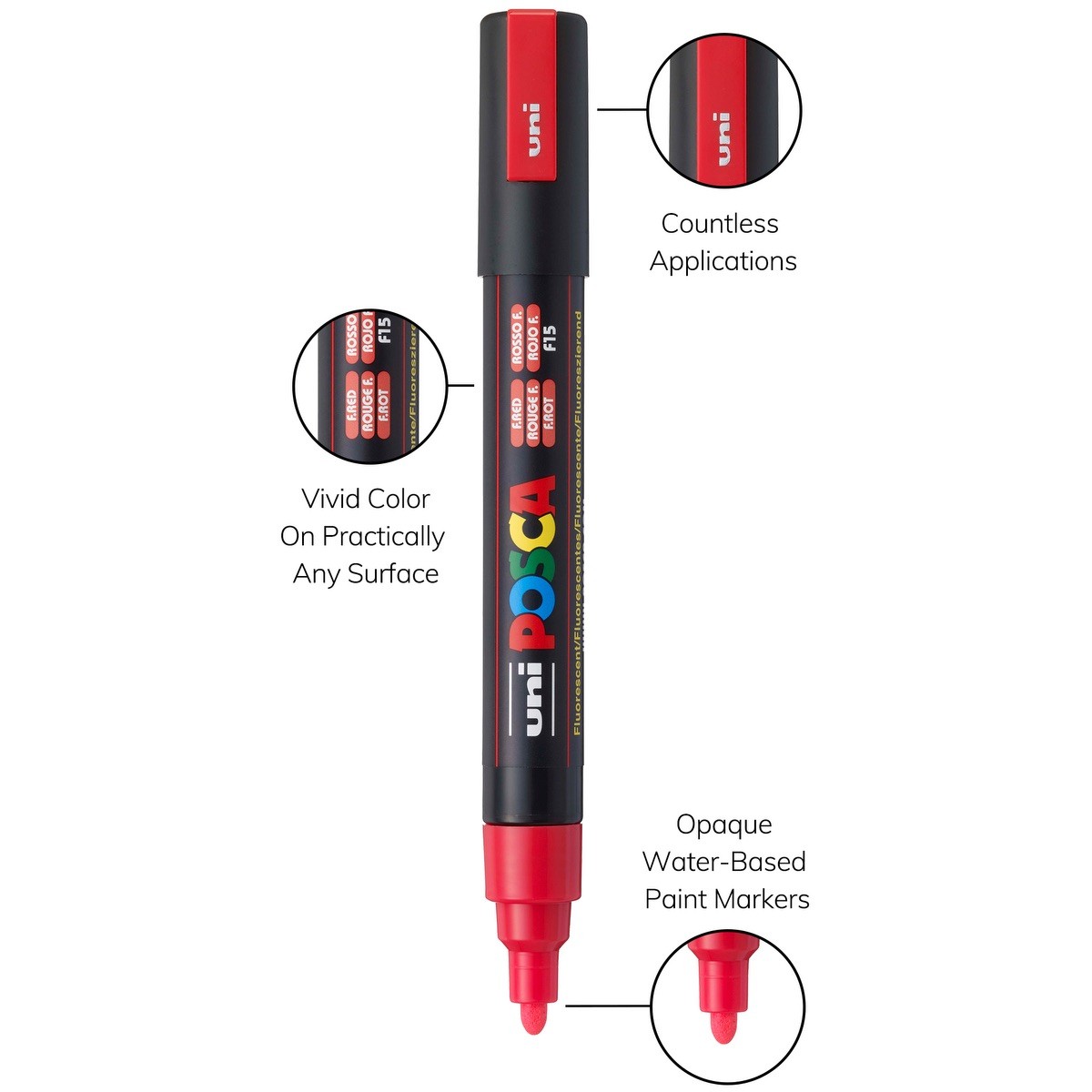 Picture of POSCA 4 Piece Standard Marker Set with Bag