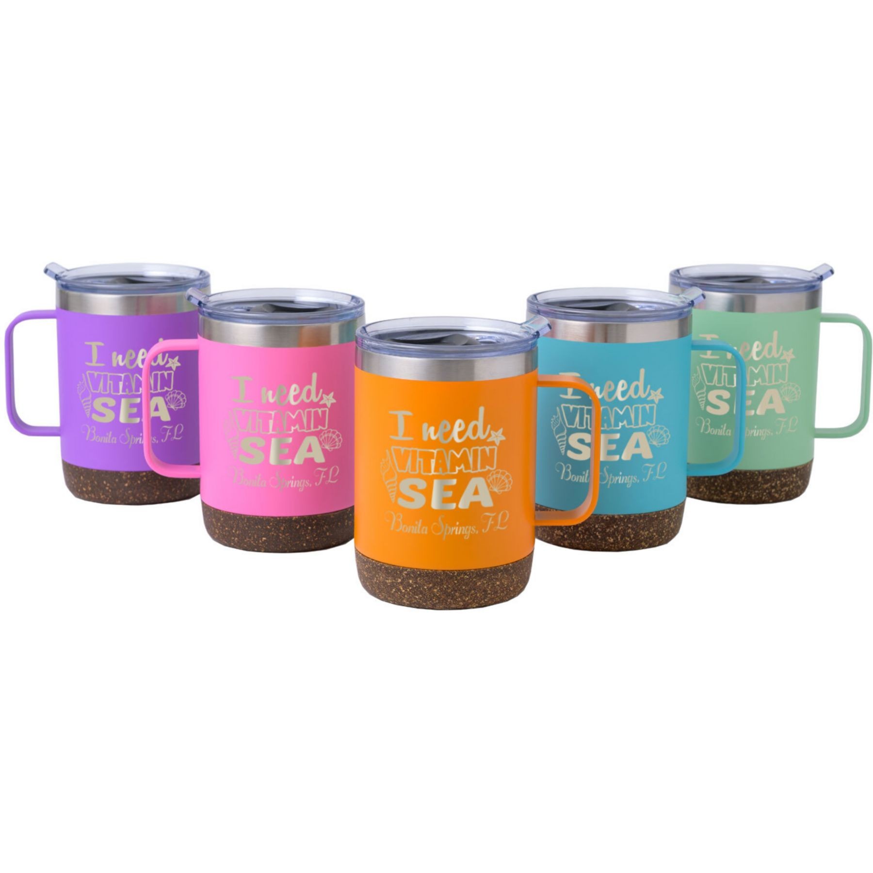 Picture of Saratoga Cork Bottom Brite Mug 12 Oz