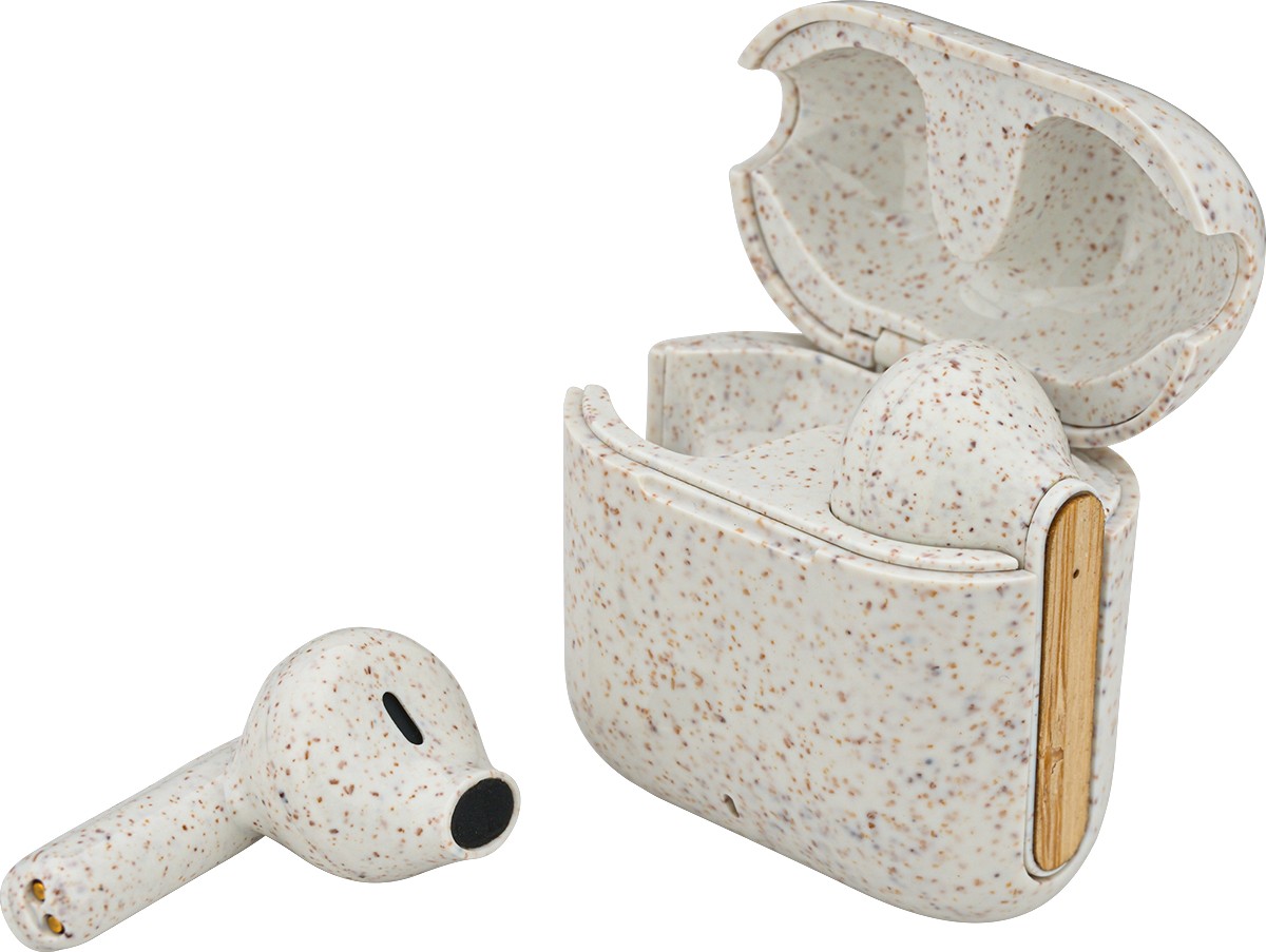 Picture of EarthTrendz Wheat Straw & Bamboo Earbuds & Case