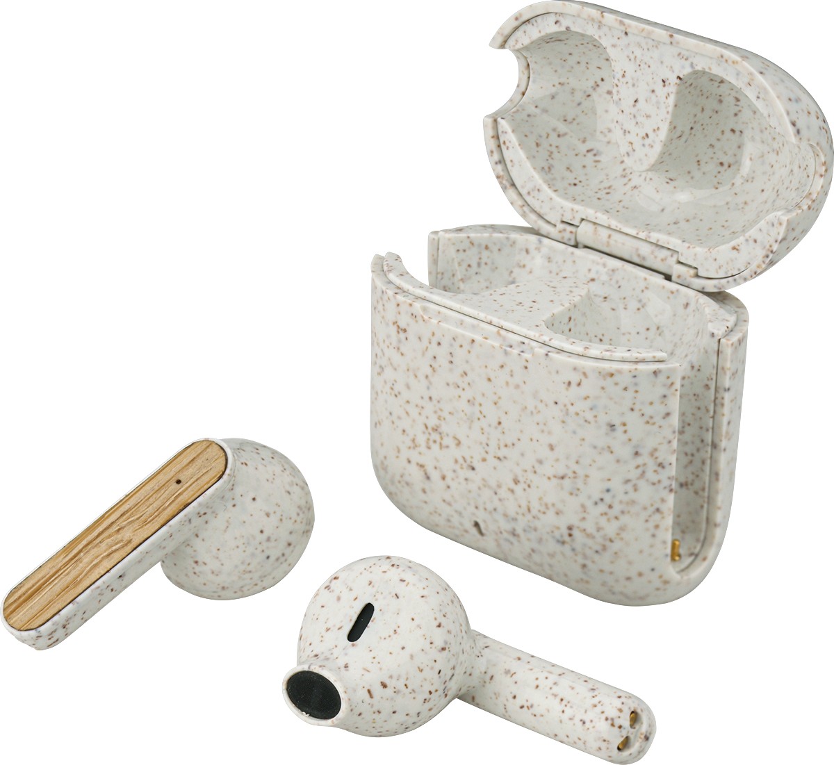 Picture of EarthTrendz Wheat Straw & Bamboo Earbuds & Case