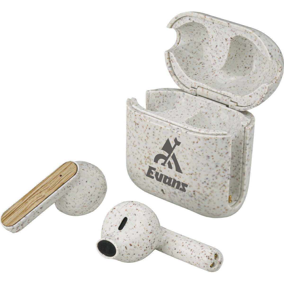 Picture of EarthTrendz Wheat Straw & Bamboo Earbuds & Case