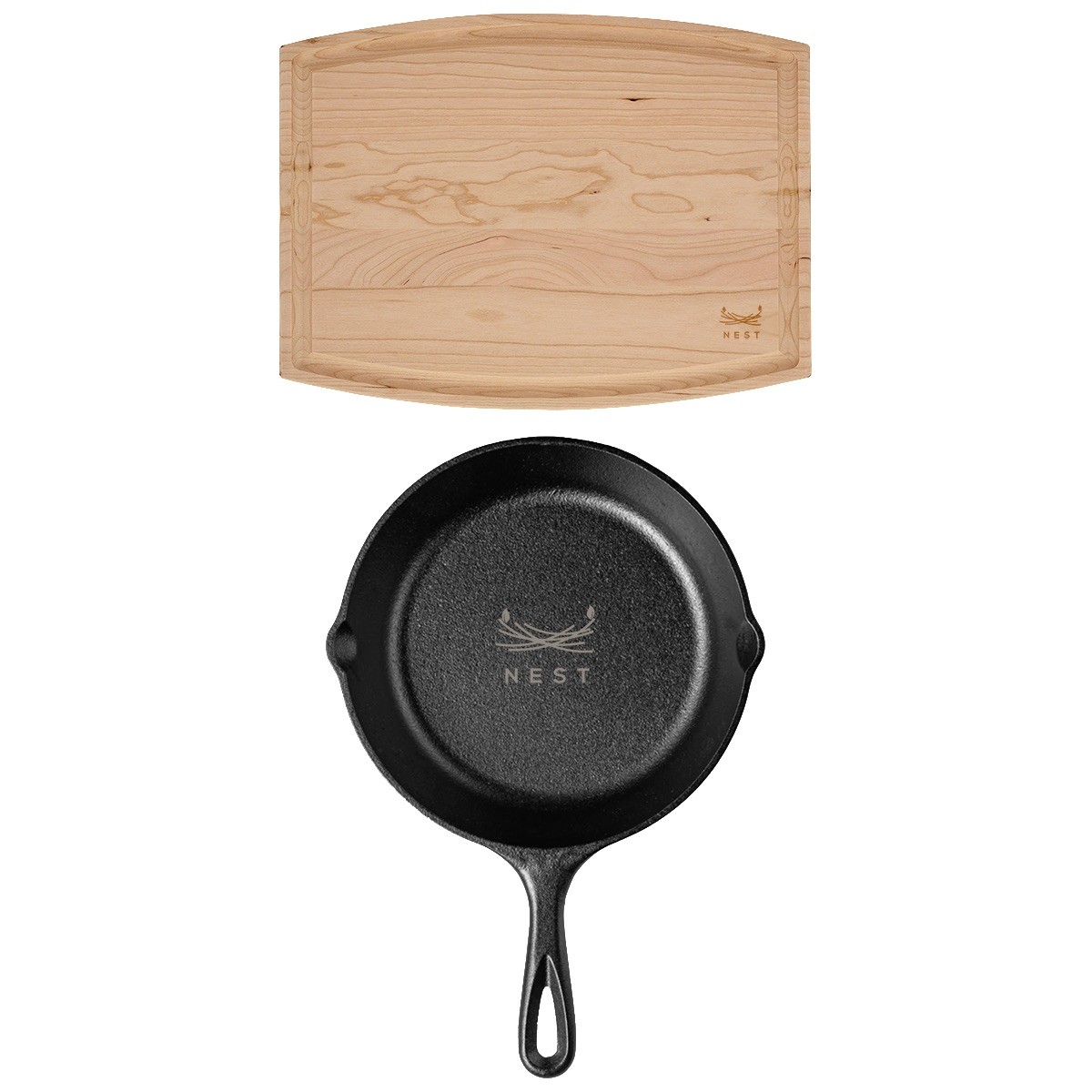 Picture of Lodge 8" Skillet/12" Arch Cutting Board Gift Set