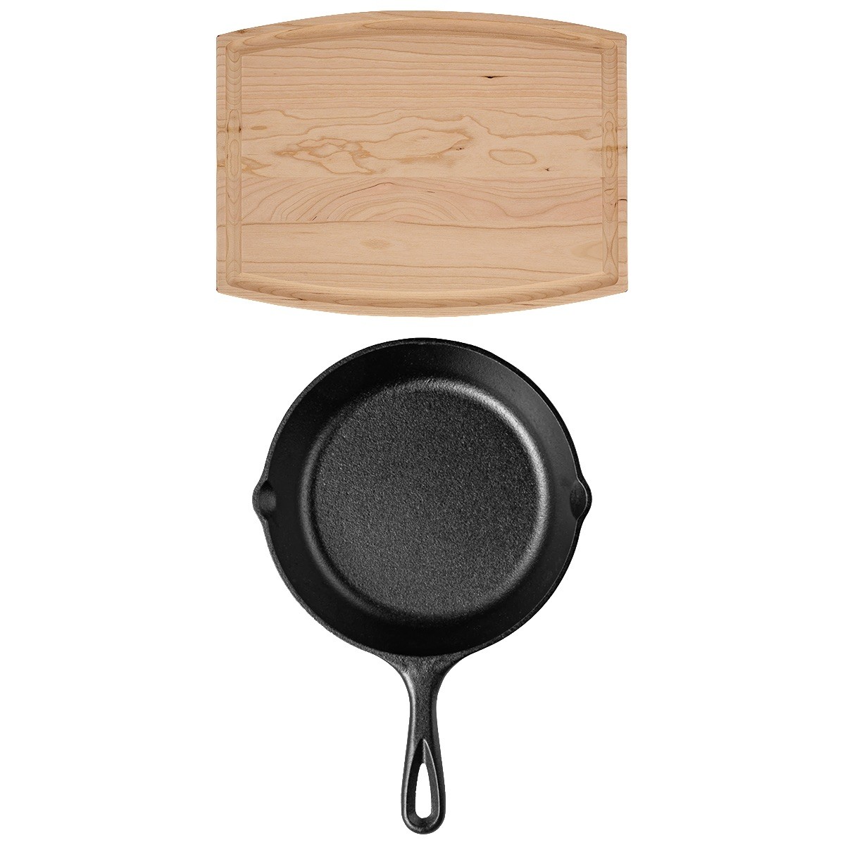 Picture of Lodge 8" Skillet/12" Arch Cutting Board Gift Set