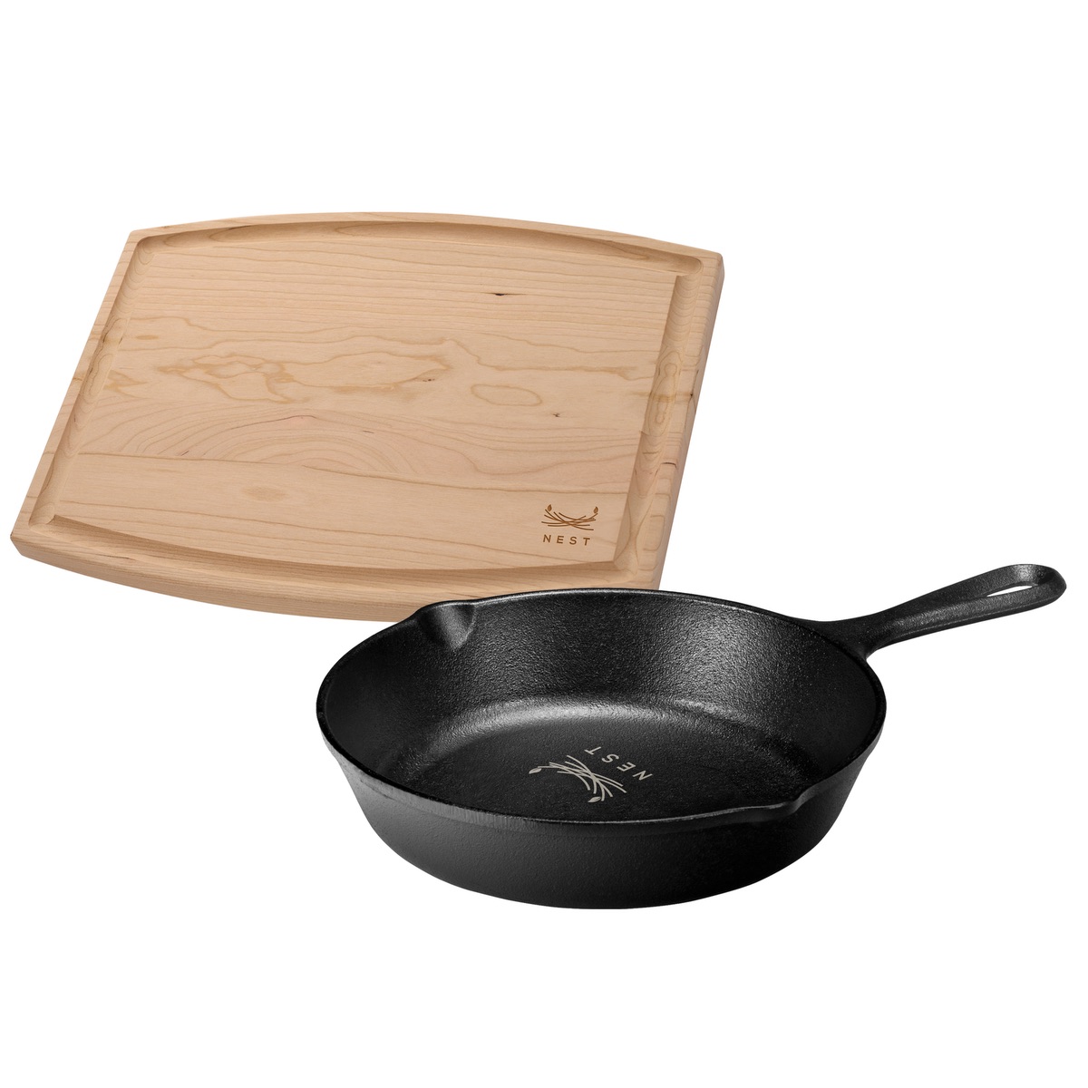 Picture of Lodge 8" Skillet/12" Arch Cutting Board Gift Set