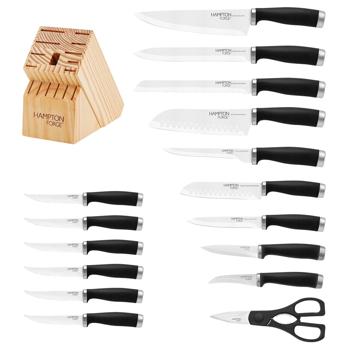 Picture of Hampton Forge Epicure 17 Piece Cutlery Block Set