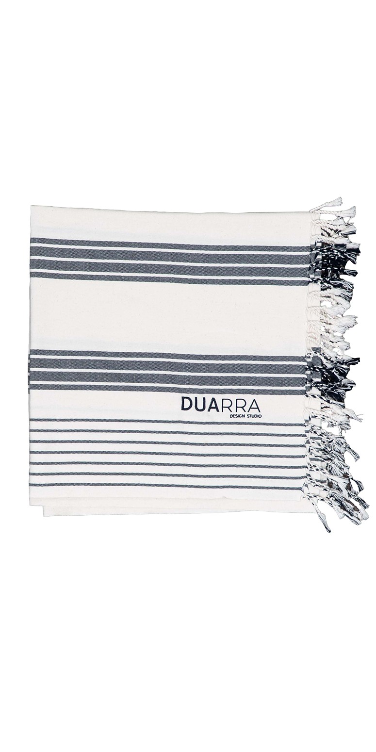 Picture of Ivory Shore Multi Stripe Peshtemal Towel
