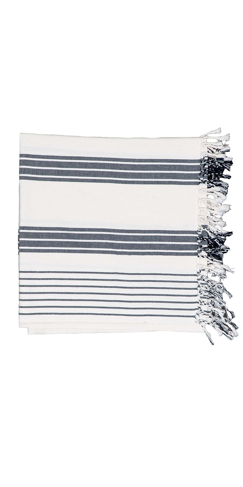 Picture of Ivory Shore Multi Stripe Peshtemal Towel