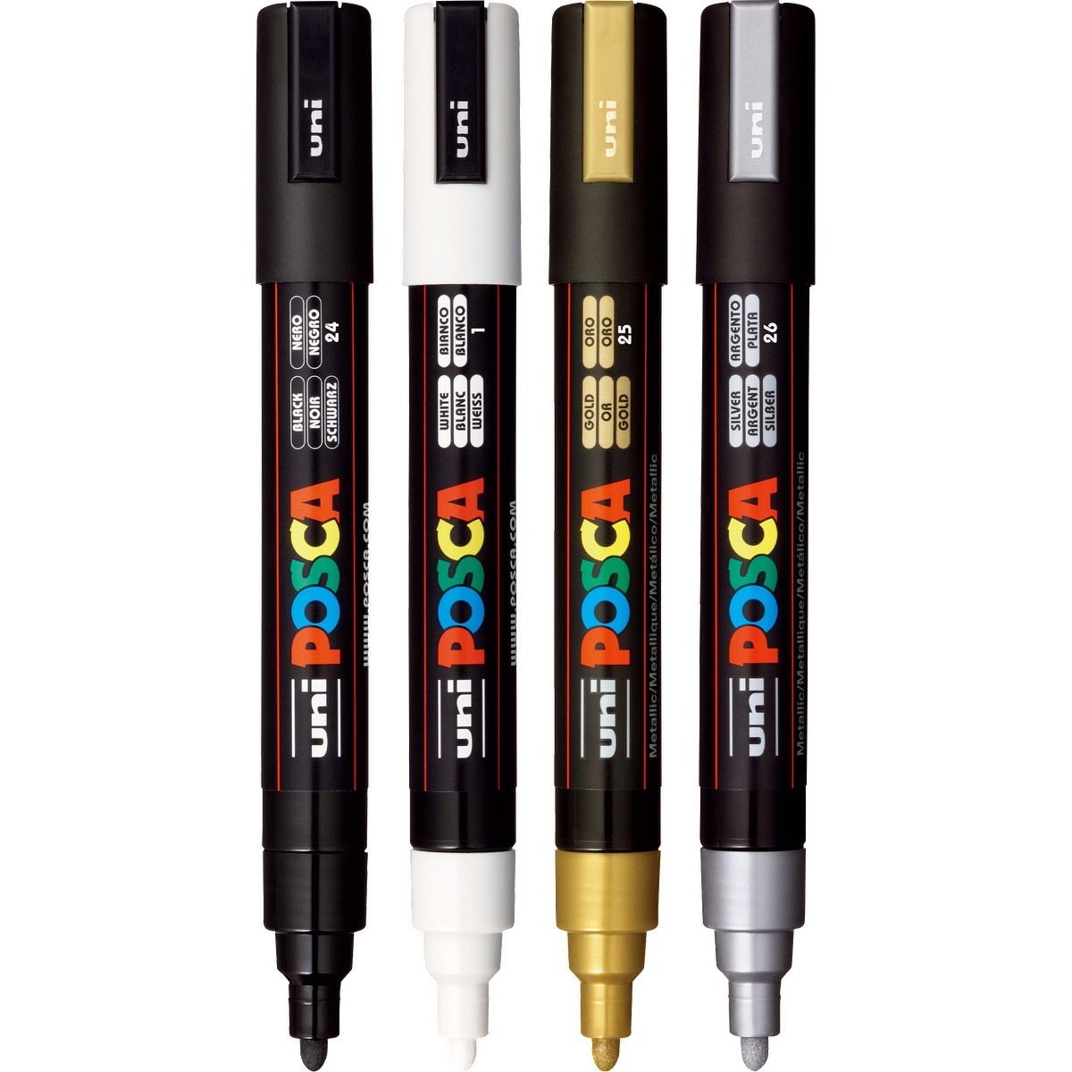 Picture of POSCA 4 Piece Metallic Marker Set with Bag