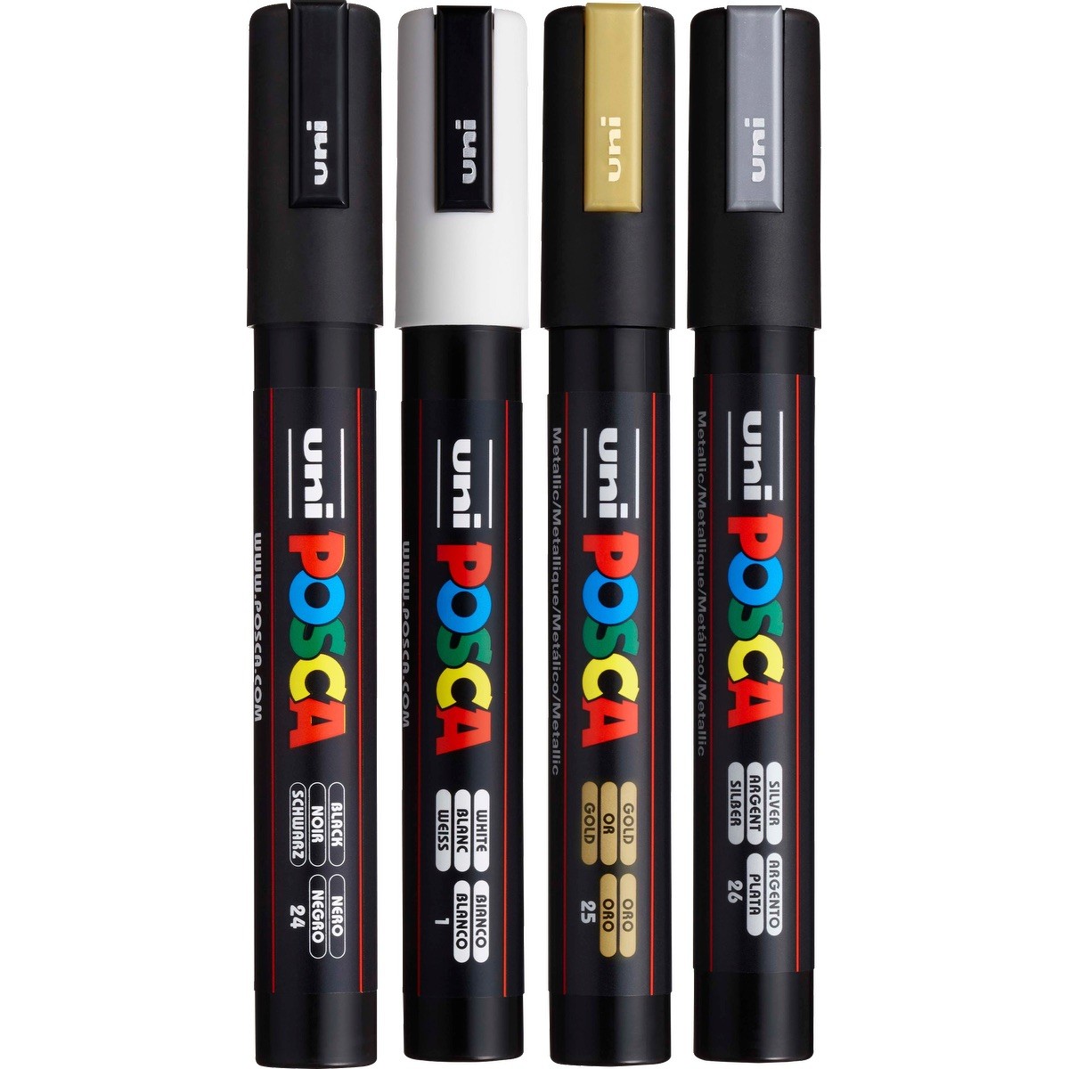 Picture of POSCA 4 Piece Metallic Marker Set with Bag