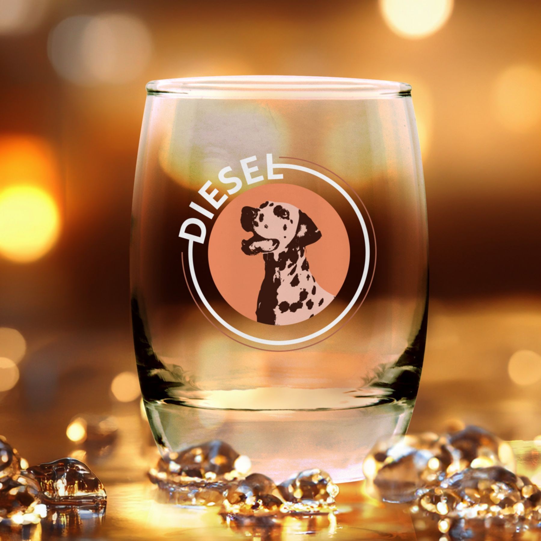 Picture of Pod Full Color Whiskey Glass 6 Oz