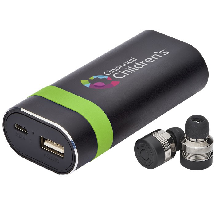 Picture of Persona Bluetooth Earbuds and Power Bank