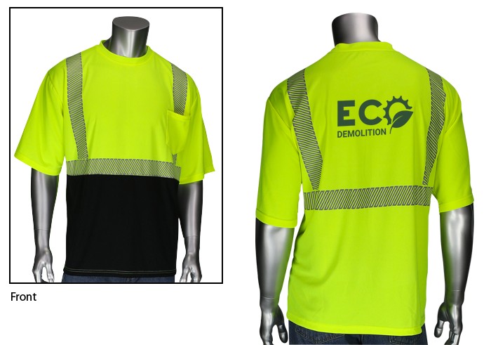 Picture of Class 2 Short Sleeve Black Bottom Front T-Shirt