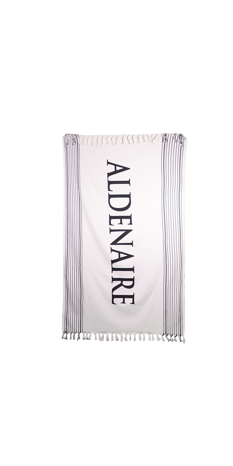 Picture of Ivory Shore Open Striped Peshtemal Towel