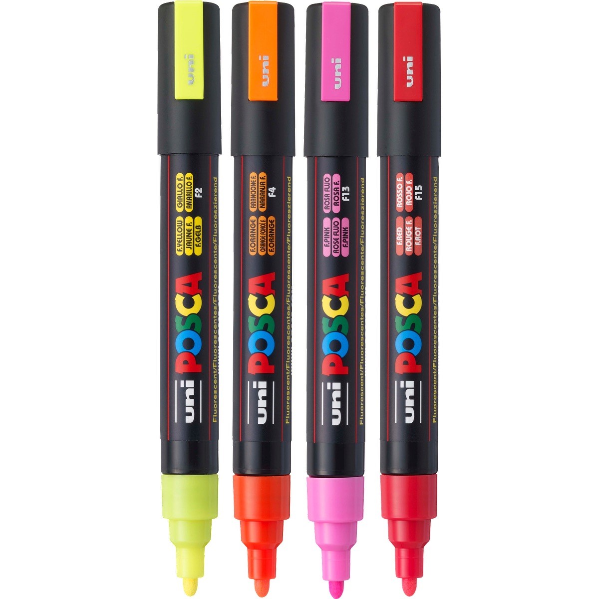 Picture of POSCA 4 Piece Neon Marker Set with Bag