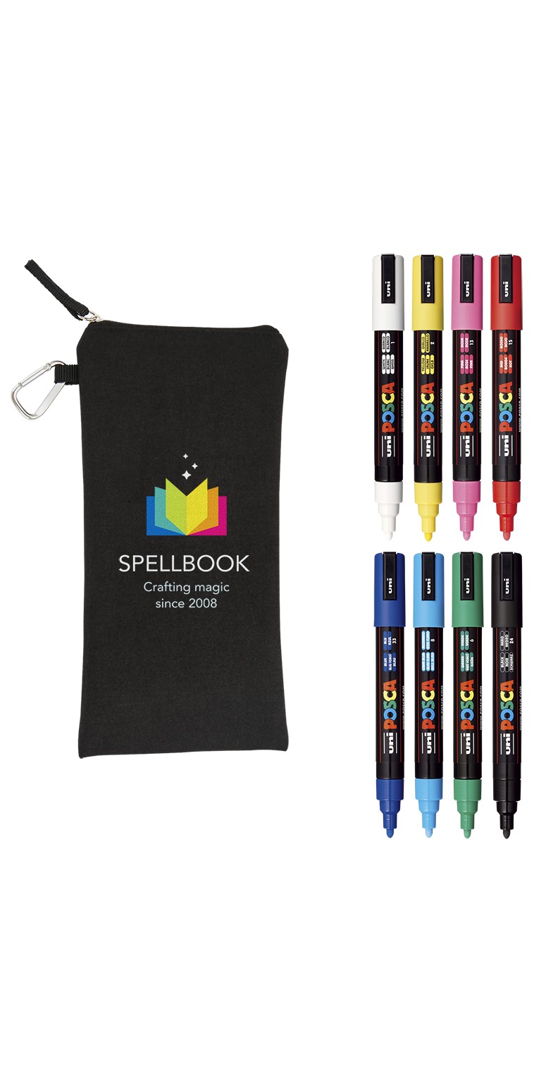 Picture of POSCA 8 Piece Basic Marker Set with Bag - Medium
