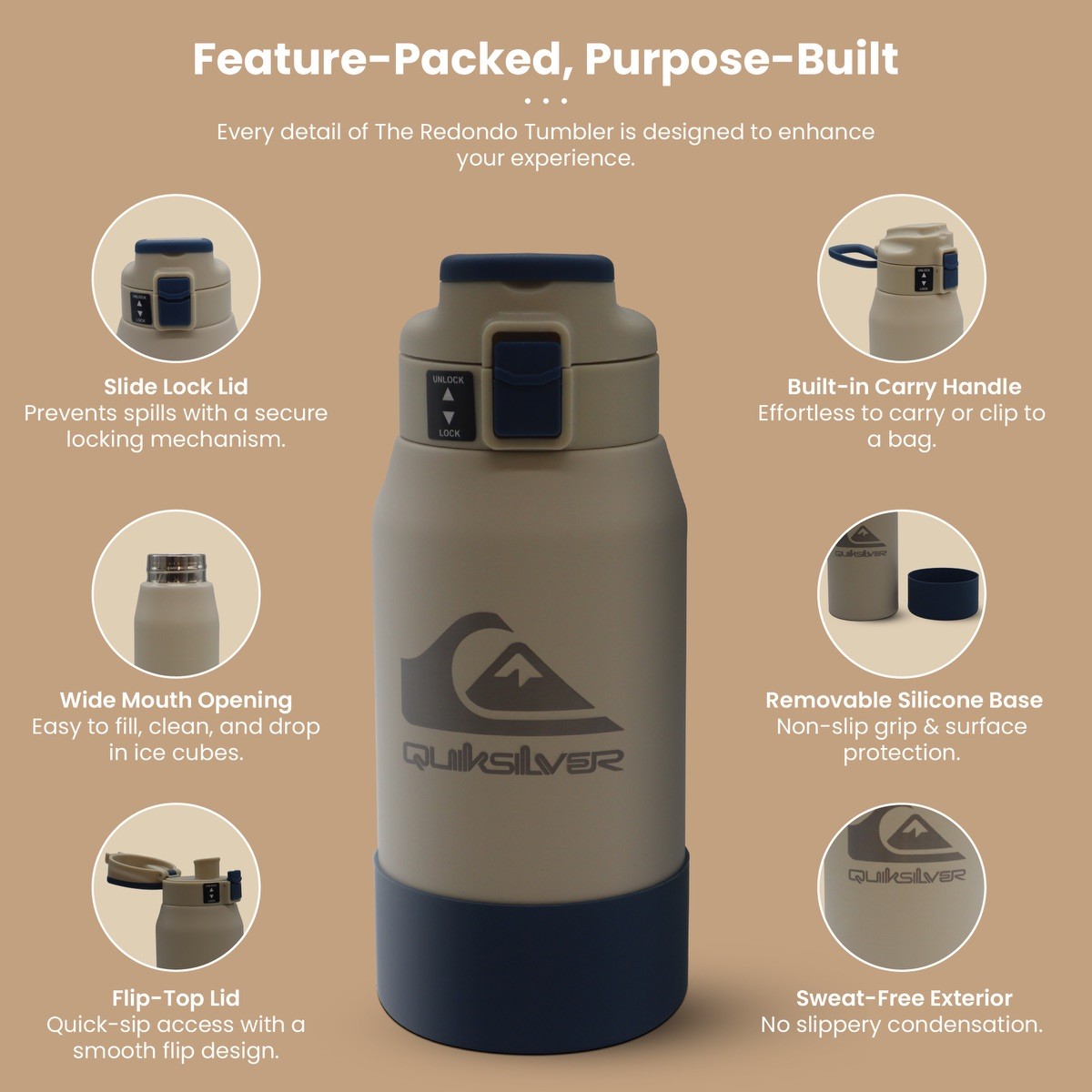 Picture of Quiksilver Redondo 26 oz Stainless Steel Tumbler