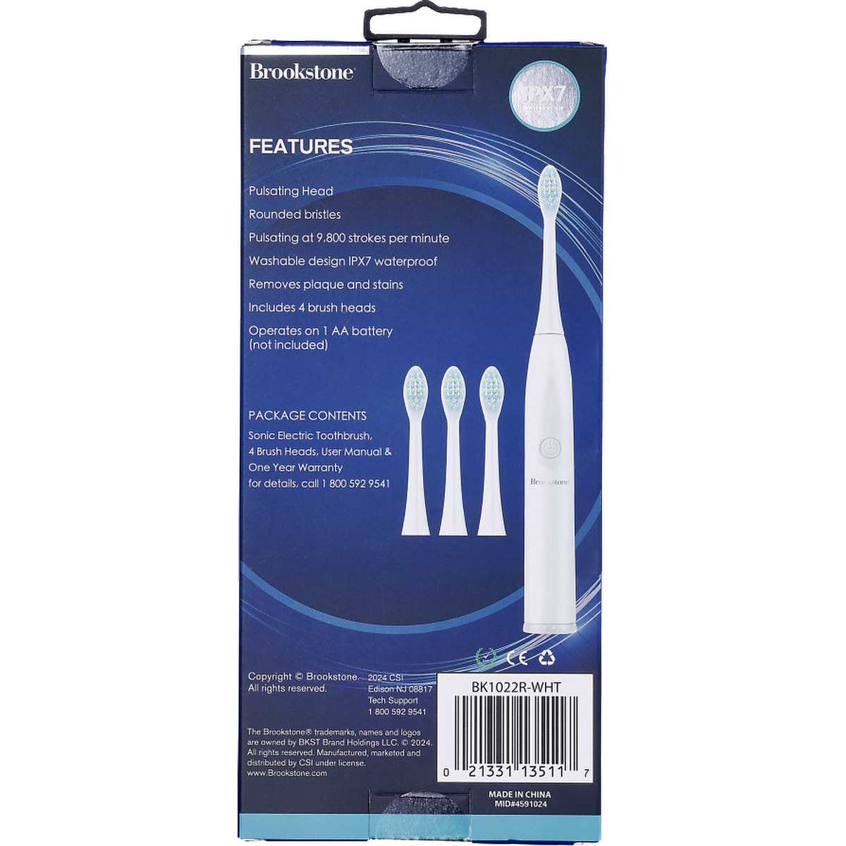 Picture of Brookstone Sonic Electric Toothbrush