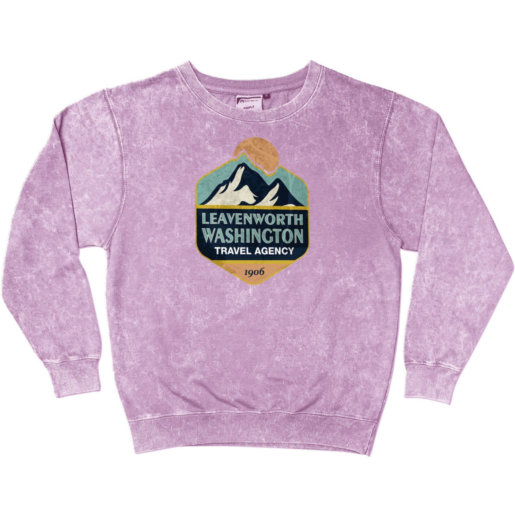 Picture of Acid Washed Crew Neck Sweatshirt - Screen