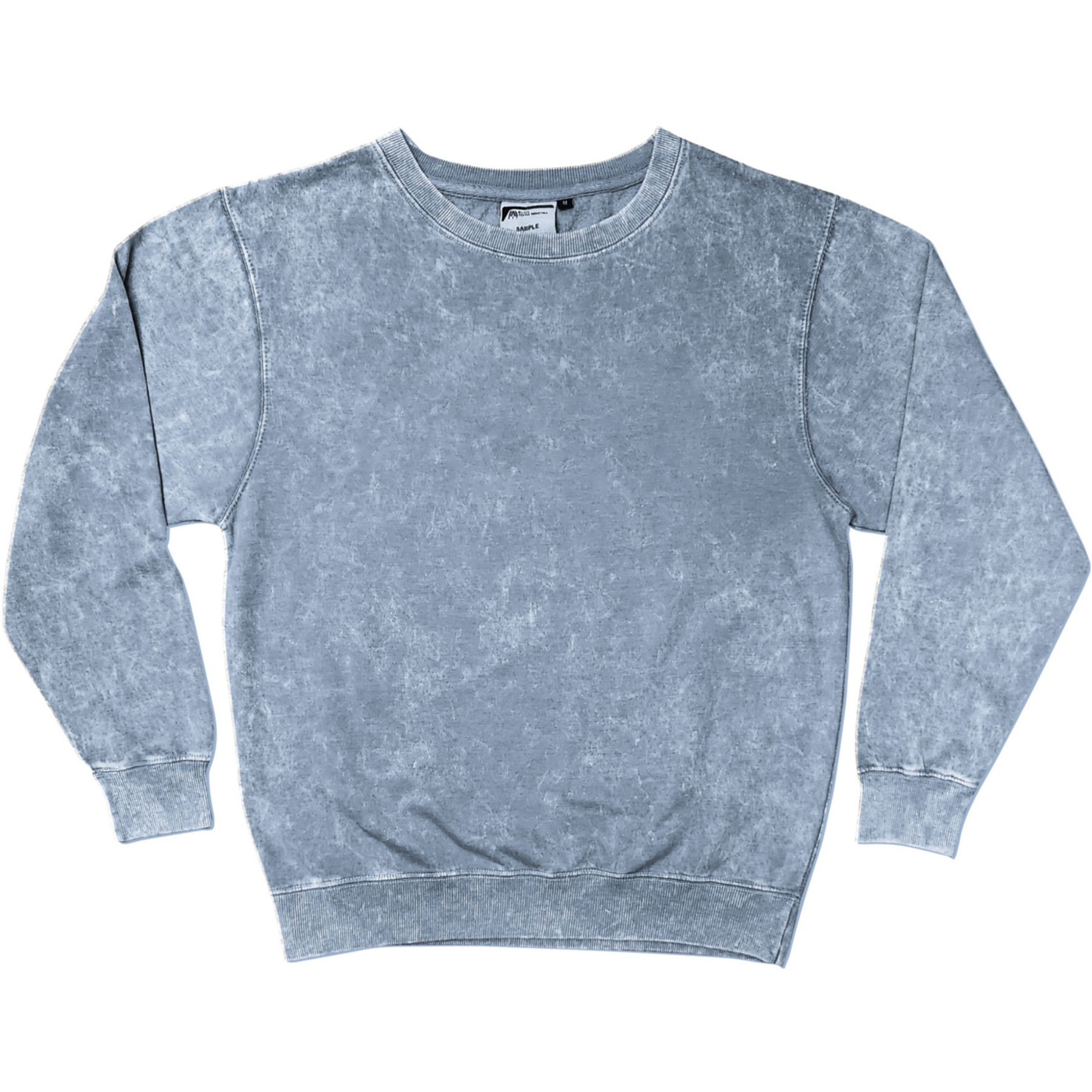 Picture of Acid Washed Crew Neck Sweatshirt - Screen