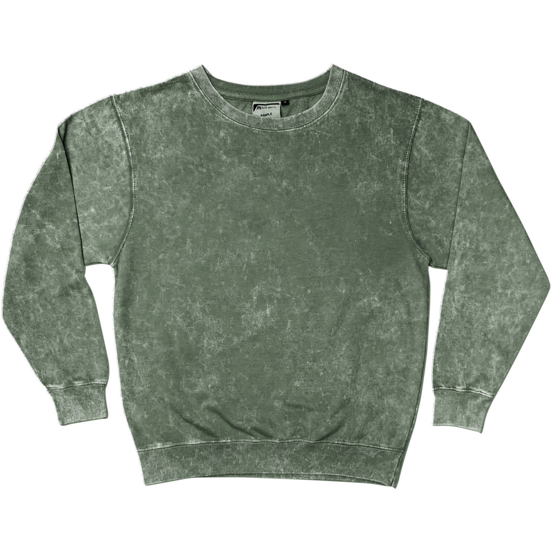 Picture of Acid Washed Crew Neck Sweatshirt - Screen