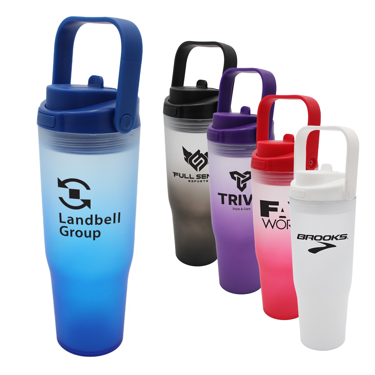 Picture of Halcyon® 30 oz. Recycled Ombre Tumbler with Carrying Handle