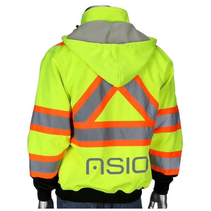 Picture of Two-Tone X-Back Full Zip Grid Fleece Sweatshirt