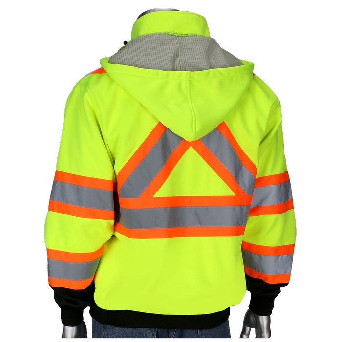 Picture of Two-Tone X-Back Full Zip Grid Fleece Sweatshirt