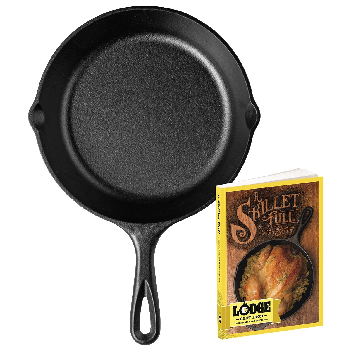 Picture of Lodge 8" Cast Iron/Skillet Full Cookbook Gift Set