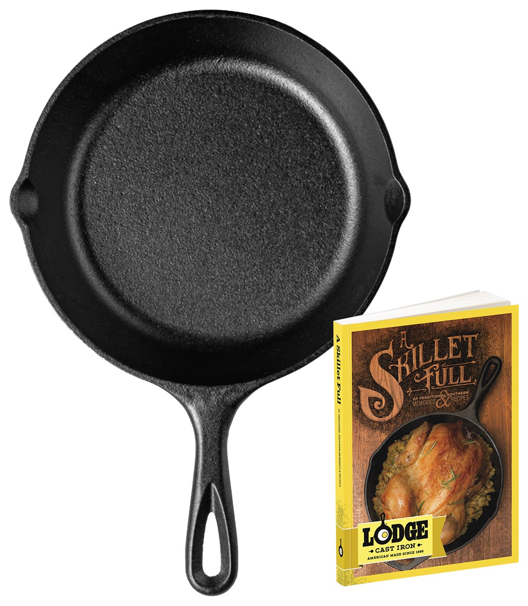 Picture of Lodge 8" Cast Iron/Skillet Full Cookbook Gift Set