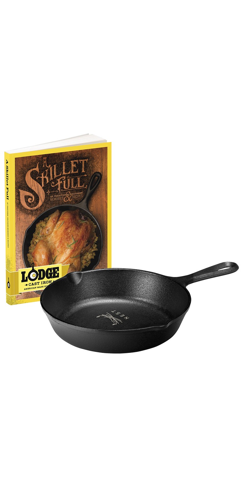 Picture of Lodge 8" Cast Iron/Skillet Full Cookbook Gift Set