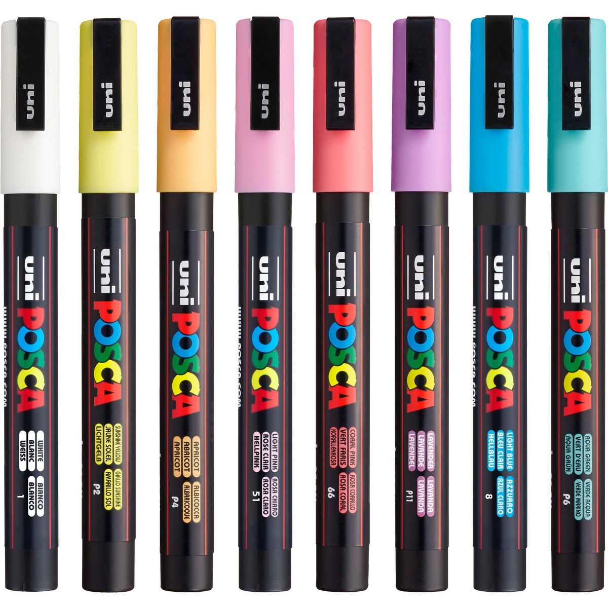 Picture of POSCA 8 Piece Soft Marker Set with Bag - Fine