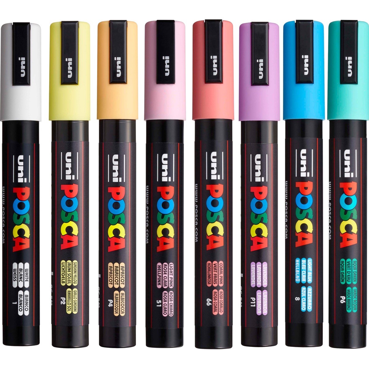 Picture of POSCA 8 Piece Soft Marker Set with Bag - Medium