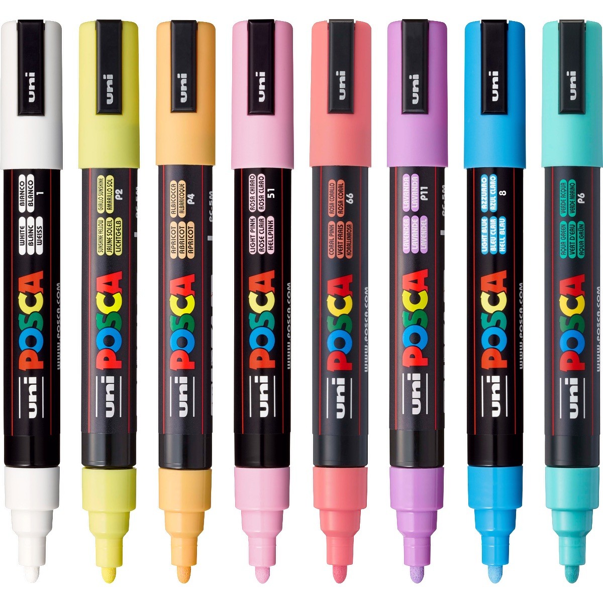 Picture of POSCA 8 Piece Soft Marker Set with Bag - Medium