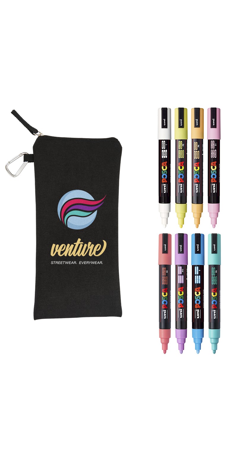 Picture of POSCA 8 Piece Soft Marker Set with Bag - Medium