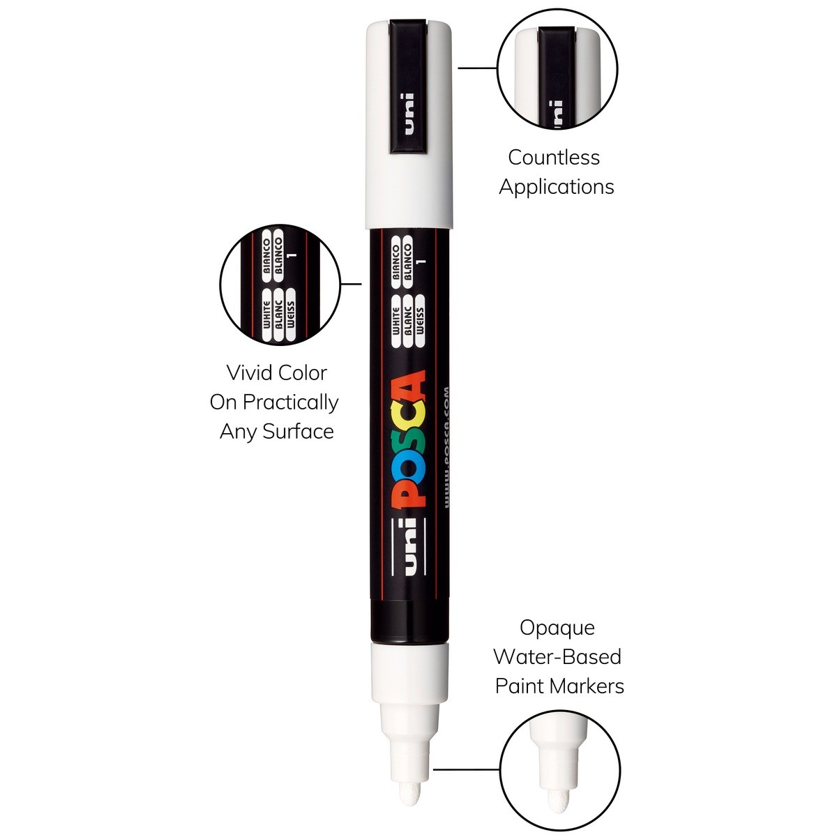 Picture of POSCA 12 Piece Soft Marker Set with Bag
