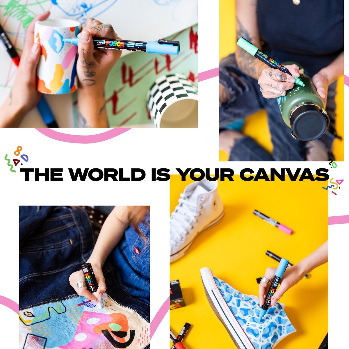 Picture of POSCA 12 Piece Soft Marker Set with Bag