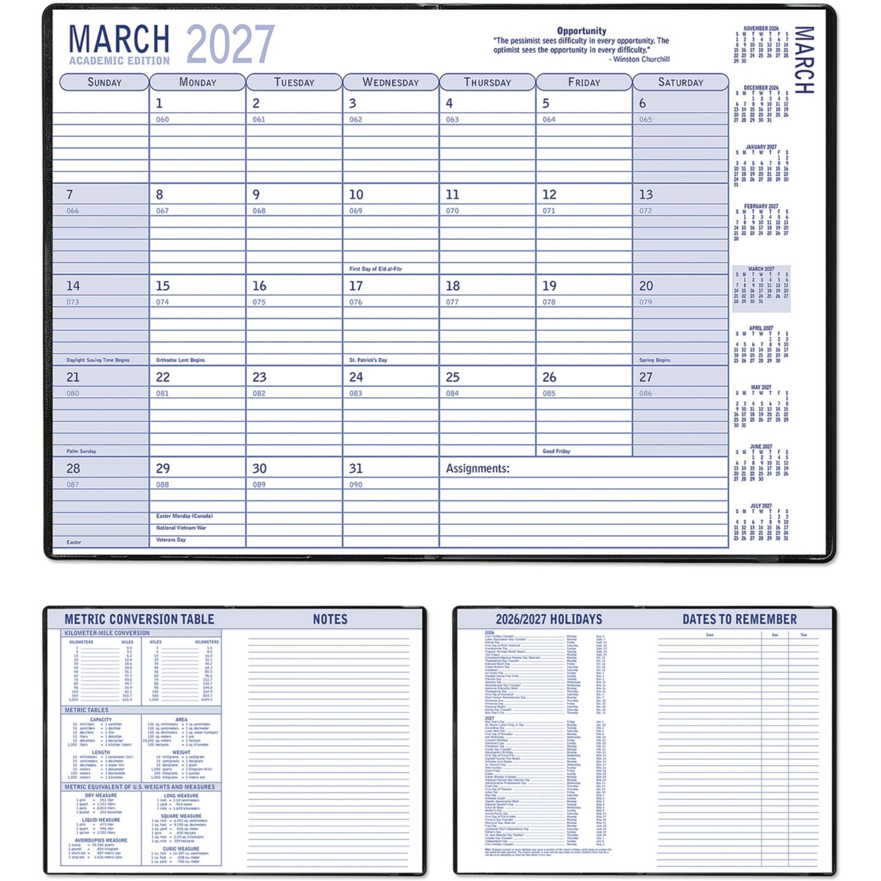 Picture of Gnu 7x10 Academic Monthly