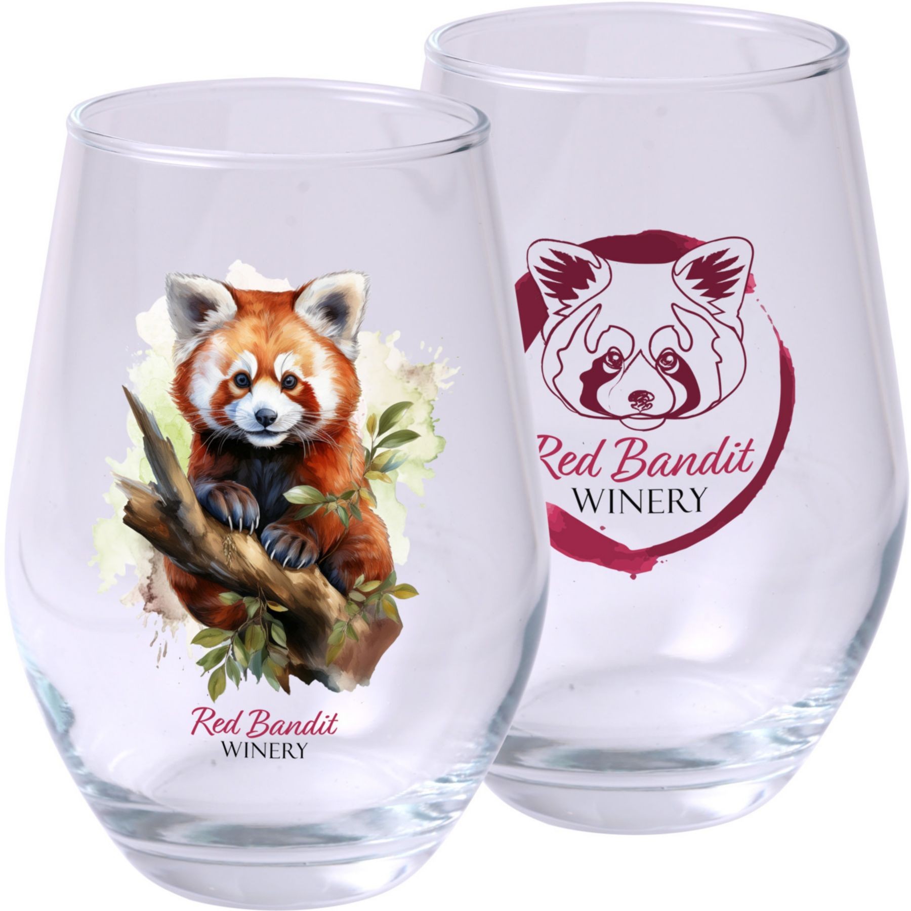 Picture of Full Color Stemless Wine Glass 11.5 Oz