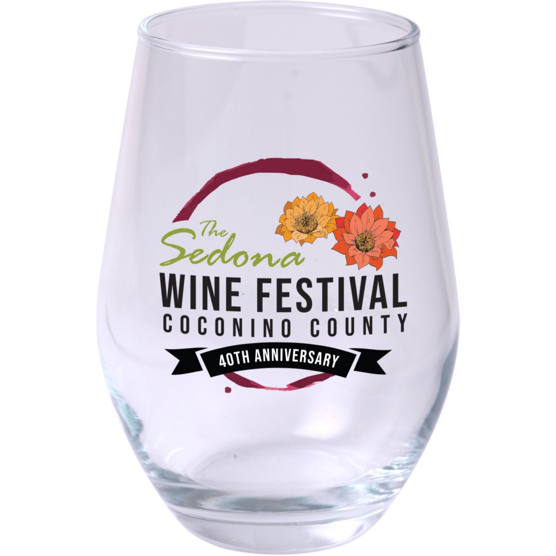 Picture of Full Color Stemless Wine Glass 11.5 Oz