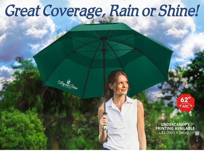 Picture of The Vented Typhoon Tamer Golf Umbrella - Auto-Open (most colors)