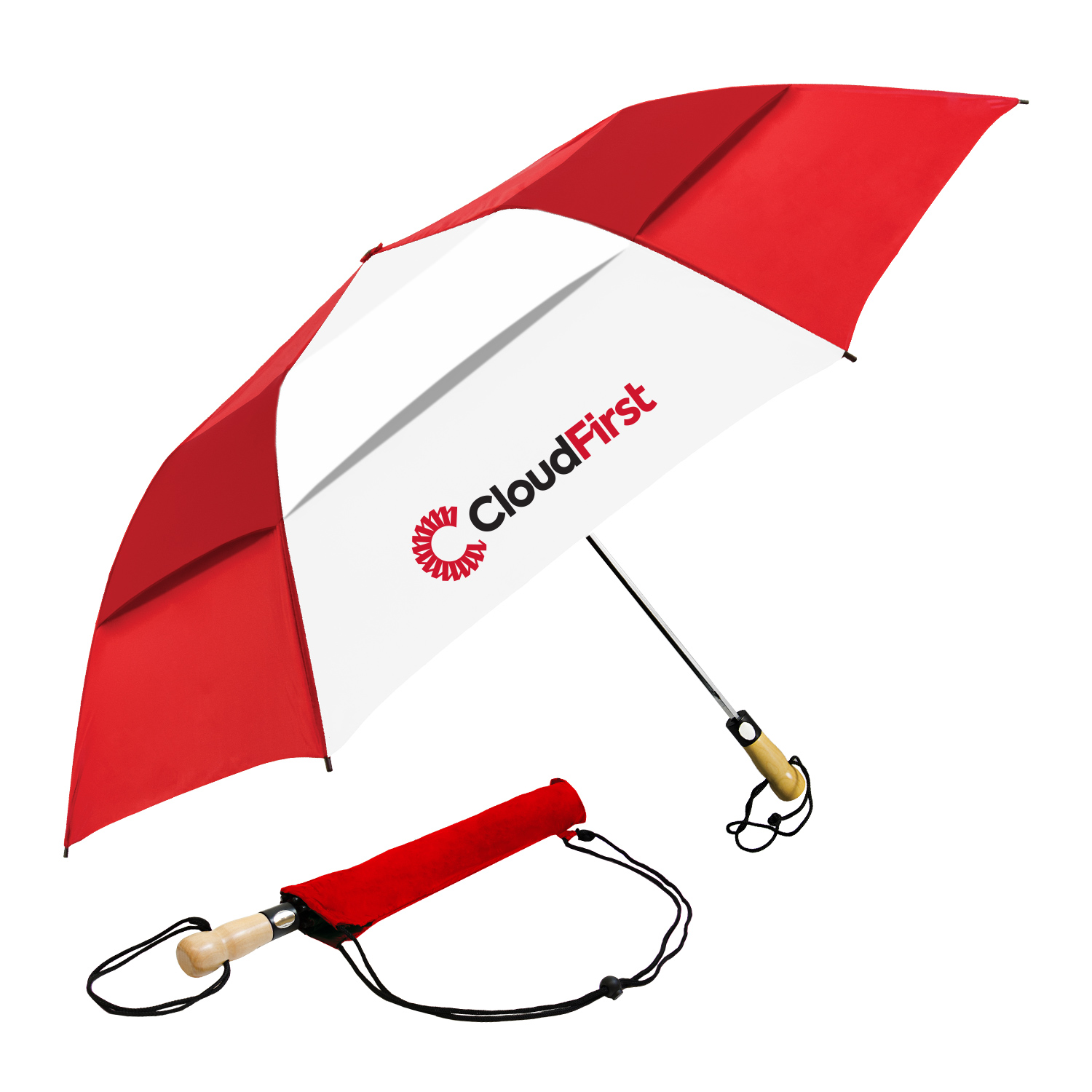 Picture of The Vented Little Giant Golf-Size Folding Auto-Open Umbrella